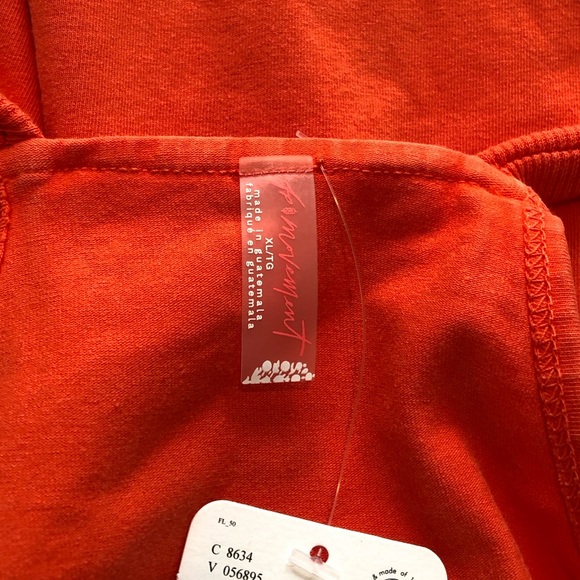 Free People Hot Shot Mini Dress With Pockets In Cherry Tomato. NWT! Sz M, XL - Picture 10 of 14